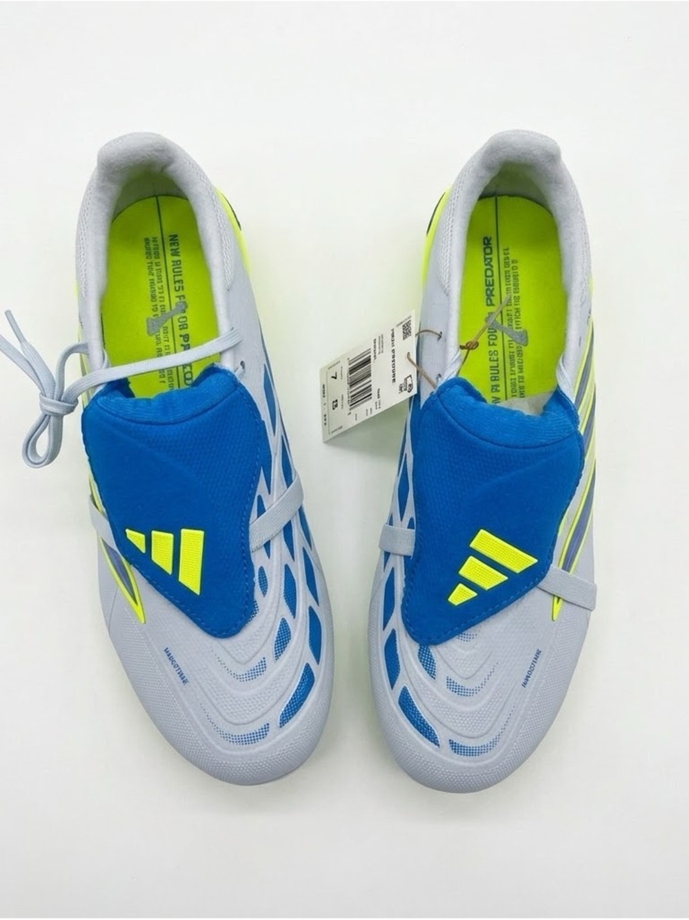 Adidas Predator League FT Soccer Cleats Men 7 Women 8 Fold Over Tongue Blue
